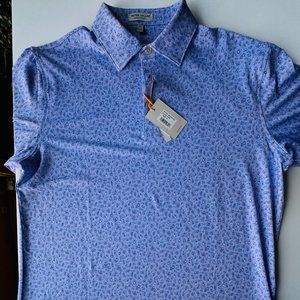 NWT Peter Millar Size M Summer Comfort Chillax Men's Polo Golf Shirt